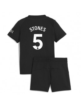 Manchester City John Stones #5 Dječji Gostujuci Dres kompleti 2025-26 Kratak Rukavima (+ kratke hlače)